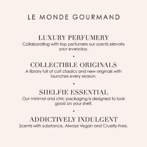 Le Monde Gourmand Lait de Coco Natural Soy-Wax Blend Candle - 14 oz - Fresh, Creamy, Clean with Vanilla and Coconut Fragrance Notes