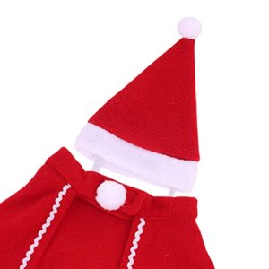 Generic Pet Christmas Costume Outfits Dress up Cosplay Clothes Cloak Cape Hat for Kitten Small Medium Dogs Cats Accessories Apparel Decoration