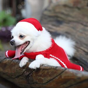 Generic Pet Christmas Costume Outfits Dress up Cosplay Clothes Cloak Cape Hat for Kitten Small Medium Dogs Cats Accessories Apparel Decoration