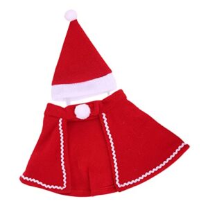 Generic Pet Christmas Costume Outfits Dress up Cosplay Clothes Cloak Cape Hat for Kitten Small Medium Dogs Cats Accessories Apparel Decoration