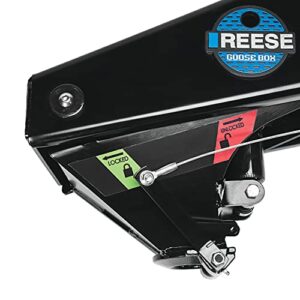 Reese 94920 Goose Box 5th Wheel Pin Box, Air Ride, 20,000 lbs. Capacity, Compatible with Lippert (1621, 1716, 0719), Fabex PB 600 Series, Rhino, Black