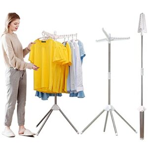clothes drying rack folding indoor - foldable clothing dryer laundry stand