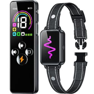 dog shock collar, ycoev dog training collar with remote, ip67 waterproof shockers collar for large medium small dogs electric collar for dogs with 4 modes beep, vibration, shock, dog finder