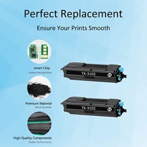 APRONE TK3102 TK-3102 Toner Cartridge Replacement for Kyocera TK-3102 1T02MS0US0 Use for ECOSYS M3040idn M3540idn FS-2100DN FS-2100D Printer (12500 Pages,Black,2-Pack)