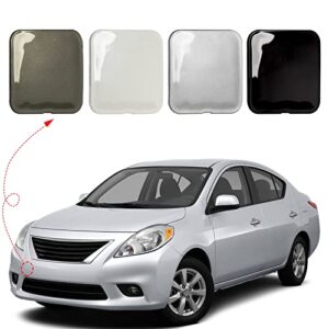 front bumper tow hook cover towing eye cap fit for nissan versa sedan 2012 2013 2014 622a0-3ba0h 622a03ba0h (unpainted, right passenger side) xinpinsai