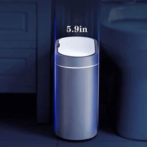 LXXSH Kitchen Garbage Can Waterproof Covered Bathroom Trash Can 2.1 Gallon Touchless Trash Can, Rechargeable/Battery Trash Can for Bedroom (Size : C)