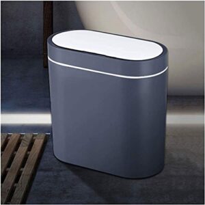 lxxsh kitchen garbage can waterproof covered bathroom trash can 2.1 gallon touchless trash can, rechargeable/battery trash can for bedroom (size : c)
