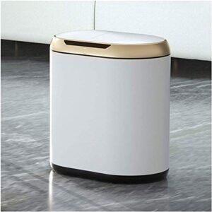 lxxsh modern smart waterproof trash can simple electric trash can with lid 10l induction trash can, perfect for home, kitchen, office trash can for bedroom (size : a)