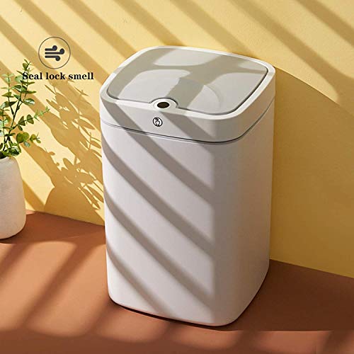 LXXSH 18L Automatic Touchless Intelligent Induction Motion Sensor Kitchen Trash Can Wide Opening Sensor Waste