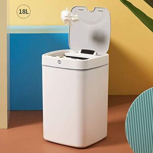 LXXSH 18L Automatic Touchless Intelligent Induction Motion Sensor Kitchen Trash Can Wide Opening Sensor Waste