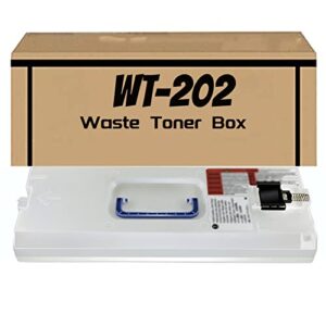baqu wt-202 waste toner container compatible for canon wt-202 with image runner advance c3020 c3320 c3330 c3325 c3350 c3520 c5535 c5540 c5550 c5560 printers 1-pack