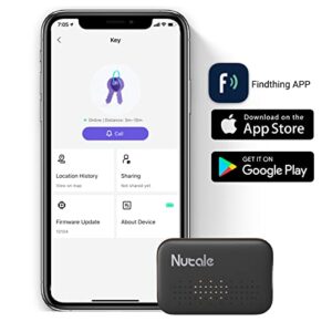 Nutale Key Finder, Mini 1Pcs + Findthing 4Pcs Bluetooth Tracker Item Locator with Key Chain for Keys Pet Wallets or Backpacks and Tablets Batteries Include