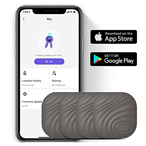 Nutale Key Finder, Mini 1Pcs + Findthing 4Pcs Bluetooth Tracker Item Locator with Key Chain for Keys Pet Wallets or Backpacks and Tablets Batteries Include
