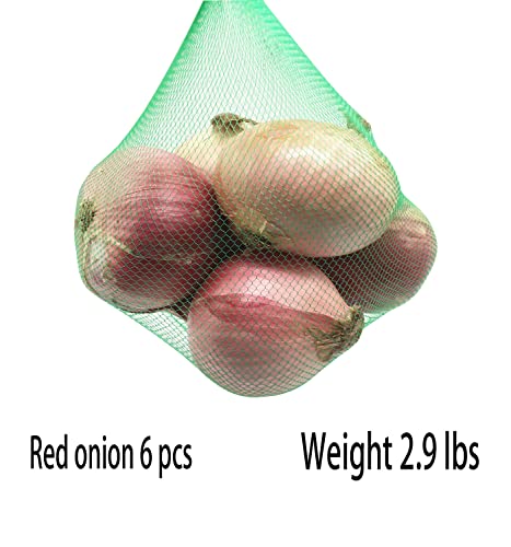 Daszui 100Pcs Reusable Mesh Green Nylon Netting with Bags,15.7 Inch Reusable Nylon Mesh net Produce Grocery Toys Fruits Vegetables Storage Bags,