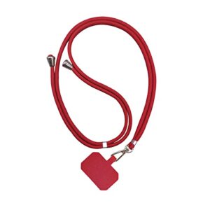 utgyrrik phone lanyard, universal cell phone lanyard, crossbody strap with adjustable nylon neck strap, preventing phones from dropping - red