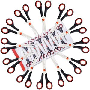 scissors all purpose office student scissors 7 inch ultra sharp shears comfort-grip handles household scissors bulk sturdy sharp craft supplies - pack of 12 right/left hande