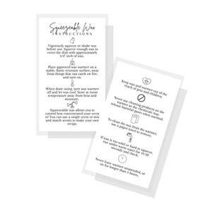 squeezable wax instruction care cards business cards for customers | 50 pk | how to care for and use your squeezable scented aroma wax 2 x 3.5” in meltable wax for plastic squeeze soft tube pouches