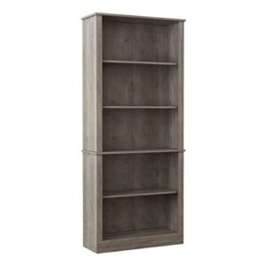 Realspace® Peakwood 71" H 5-Shelf Bookcase, Smoky Brown