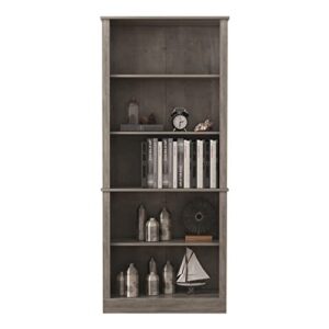 Realspace® Peakwood 71" H 5-Shelf Bookcase, Smoky Brown