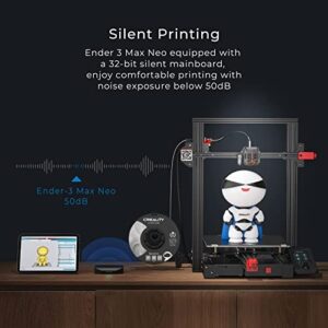 Creality Ender 3 Max Neo 3D Printer, CR Touch Auto Leveling Bed Dual Z-Axis Full-metal Extruder Ender 3D Printer Large Print Size 11.8x11.8x12.6in
