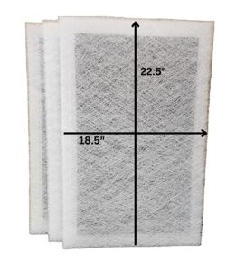 fast-shipped-filters 3 pack 20x25 dynamic air cleaner polarized replacement (actual filter size 18.5x22.5)