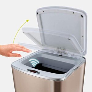 LXXSH Automatic Rubbish Bin Waste Bin Smart Trash Can Smart Trash Can Induction Trash Can (Color : A, Size : 12l)