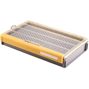 Plano EDGE 3700 Hook Utility Box, Clear/Yellow, Tackle Storage Accessories, Waterproof and Rust-Resistant Container for Fishing Hooks