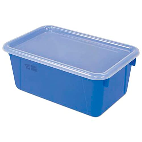 Bin, Blue, Plastic, 12.25 in W x 5.13 in H, 6 PK