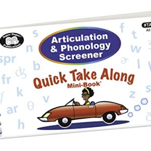 Super Duper Publications | Articulation and Phonology Screener Quick Take Along® Mini-Book | Speech Therapy | Educational Learning Resource for Children