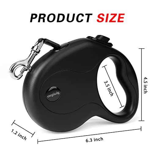 enrgticdg 16Ft Retractable Dog Leash,Light Weight Leash for Small to Medium Dogs/Cats Up to 50lbs,Strong Nylon Tape, Tangle Free, One-Handed Brake,Simple, Practical and Comfortable.
