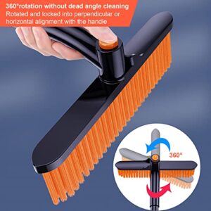 DOTAATDW 44 Inch Extendable Snow Brush and Ice Scraper for Car Windshield, 360° Pivoting Snow Scraper with Foam Grip for Car, Trucks, or SUV Window and Windshield