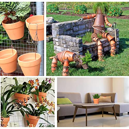 TKSCUSR 3 Inch Terracotta Pots with Saucer-20 Pack，Cactus Terra Cotta Flower Pots with Drainage，Succulent Nursery Clay Pots Great for Plants,DIY Crafts, Wedding Favor