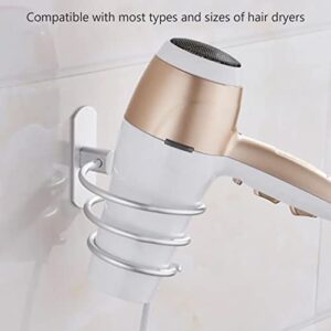 HOLPPO Spiral Hair Dryer Holder,Wall Mount Bathroom Hair Dryer Rack,Countertop Hair Dryer Stand,for Most of Hair Dryers