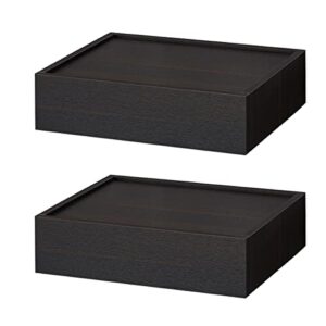 modern floating bedside table, bedside shelf,night stands side table with drawer, 19" x 13" x 5.9", black…