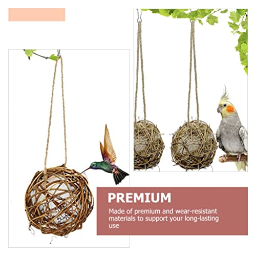 HANABASS 3pcs Bird Chewing Toys Foraging Shredder Toy Parrot Cage Foraging Hanging Toy Bird Grinding Toys for Cockatiel Parrot Small Birds Animal