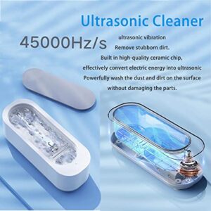 AKEISHE Glasses Cleaner, Ultrasonic Jewelry Cleaner Machine for Watches, Razors, Coins,Rings&Daily Supplies
