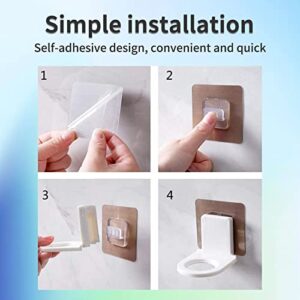 Shampoo Holder for Shower Wall Gel Bottle Rack Hook Self Adhesive Wall Mounted Magic Paste Shampoo Suction Wall Type Seamless Hook(3 Pieces)