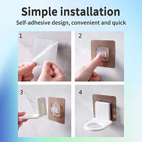 Shampoo Holder for Shower Wall Gel Bottle Rack Hook Self Adhesive Wall Mounted Magic Paste Shampoo Suction Wall Type Seamless Hook(3 Pieces)