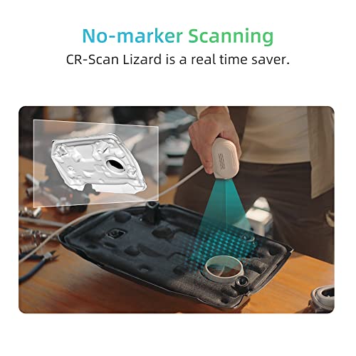 Creality CR Scan Lizard 3D Scanner Luxury Kit, 0.05 MM Accuracy & 10 FPS scan Speed 3D Scanner for 3D Printing & Modeling, Aviation-Grade Aluminum Plug, Handheld/Turntable Modes No-Marker Scanning