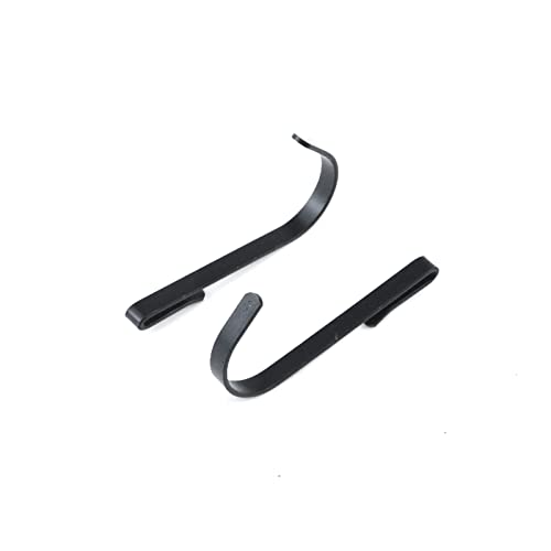 HNGSON Black S-Shaped Hanger Hooks Stainless Steel Clip-on Hook Hanging Hooks Pack of 20