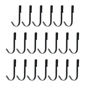 hngson black s-shaped hanger hooks stainless steel clip-on hook hanging hooks pack of 20