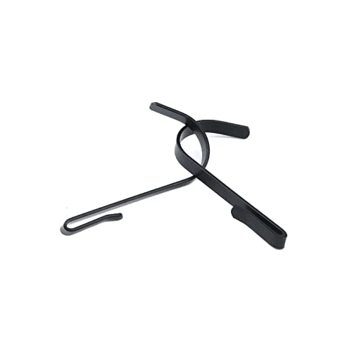 HNGSON Black S-Shaped Hanger Hooks Stainless Steel Clip-on Hook Hanging Hooks Pack of 20