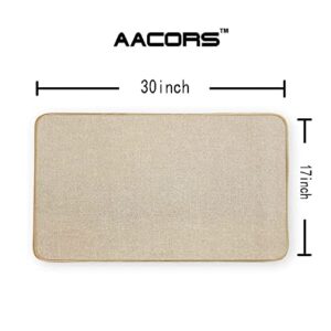 AACORS Door Mat 17X29 Inch Welcome Floral Home Holiday Floor Entrance Decor for Frontdoor Indoor Outdoor