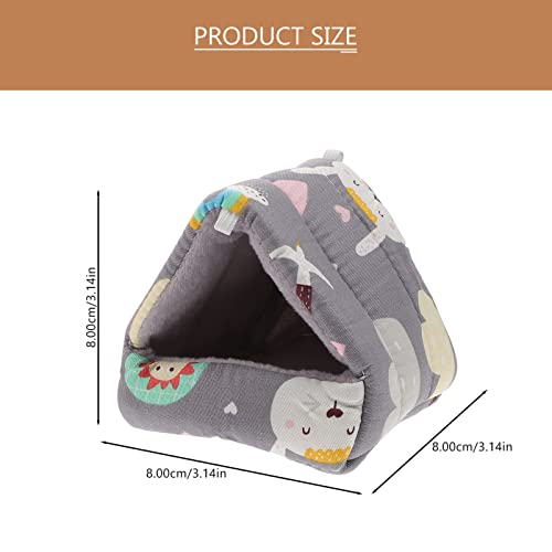 POPETPOP Cute Chinchilla House 2Pcs Hamster Sleeping Bag Rat Hamster House Bed Small Pet Nest Hideout Pouch Winter Sack Cage Nest Bed for Guinea Pig Squirrel Ferret Chinchilla Style1