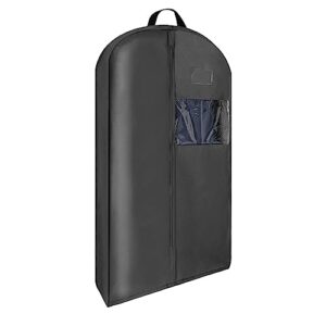 40"garment bags for travel,garment bag suit bags for men closet storage,gusseted travel garment bag with zipper pocket,garment bags for hanging clothes,suit cover t-shirt, jacket, suits, coats.