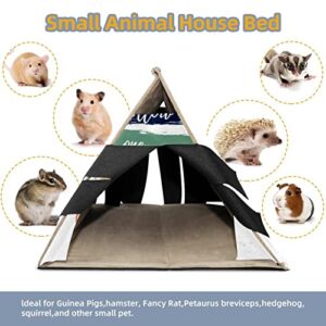 Y-DSIWX Guinea Pig Hideout Cozy Hamster House Cave for Bunny Chinchilla Hedgehog Small Animal Focus Meaning