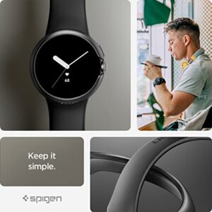 Spigen Thin Fit Designed for Google Pixel Watch2/Pixel Watch Case Anti-Scratch Lightweight Thin Hard PC Case (2023/2022) - Black