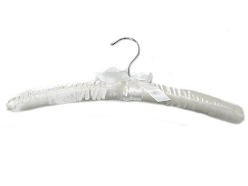 Pillowtex Satin Padded Hangers - Set of 10 Ivory Hangers