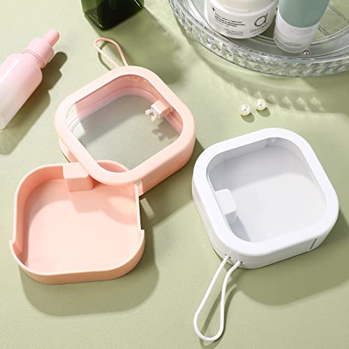 ULTECHNOVO Hair Tie Organizer, Box Clip Rubber Ornaments Dental Floss Hanging Swab Items Hair Ropes Small Case Mini Desktop for Storage Accessories Portable Earrings Holder Cotton Band Rings