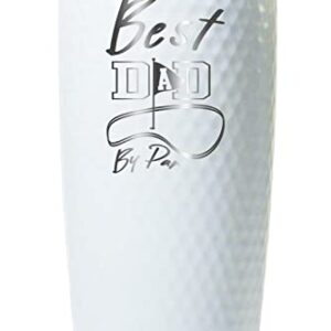 Mato & Hash 20oz Dimpled Tumbler Custom Golf Tumbler For Dad or Grandpa (Best Dad By Par)